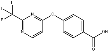 4-{[2-(trifluoromethyl)pyrimidin-4-yl]oxy}benzoic acid 结构式