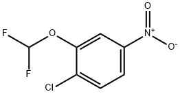1-chloro-2-(difluoromethoxy)-4-nitrobenzene 结构式
