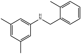 3,5-Dimethyl-N-(2-methylbenzyl)aniline 结构式