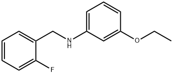 3-Ethoxy-N-(2-fluorobenzyl)aniline 结构式