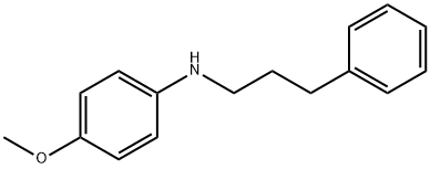 4-Methoxy-N-(3-phenylpropyl)aniline 结构式