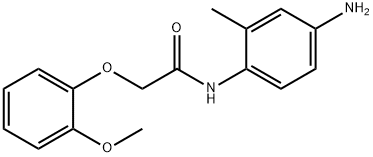 N-(4-Amino-2-methylphenyl)-2-(2-methoxyphenoxy)-acetamide 结构式