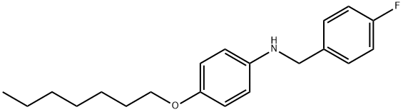 N-(4-Fluorobenzyl)-4-(heptyloxy)aniline 结构式