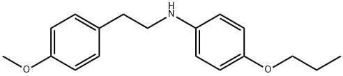 N-(4-Methoxyphenethyl)-4-propoxyaniline 结构式