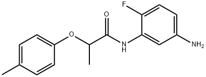 N-(5-Amino-2-fluorophenyl)-2-(4-methylphenoxy)-propanamide 结构式