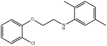 N-[2-(2-Chlorophenoxy)ethyl]-2,5-dimethylaniline 结构式