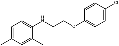 N-[2-(4-Chlorophenoxy)ethyl]-2,4-dimethylaniline 结构式