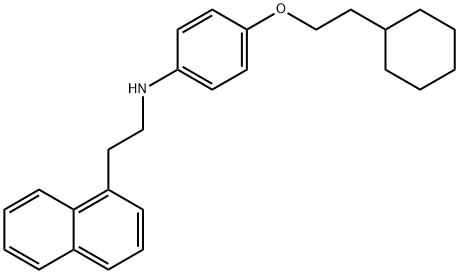 N-[4-(2-Cyclohexylethoxy)phenyl]-N-[2-(1-naphthyl)ethyl]amine 结构式