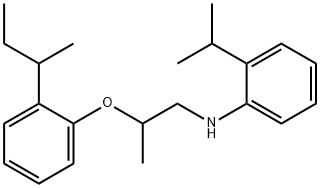 N-{2-[2-(sec-Butyl)phenoxy]propyl}-2-isopropylaniline 结构式