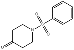 1-苯磺酰基-4-哌啶基酮 结构式