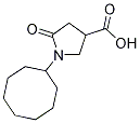 1-环辛基-5-氧代-吡咯烷-3-羧酸 结构式