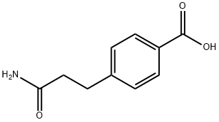 4-(2-carbamoylethyl)benzoic acid 结构式