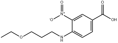 4-[(3-ethoxypropyl)amino]-3-nitrobenzoic acid 结构式