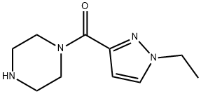 1-[(1-ethyl-1H-pyrazol-3-yl)carbonyl]piperazine 结构式