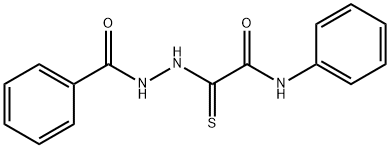2-(2-苯甲酰肼基)-N-苯基-2-硫代乙酰胺 结构式