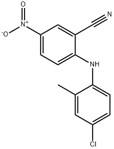 2-[(4-chloro-2-methylphenyl)amino]-5-nitrobenzonitrile 结构式