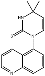 4,4-二甲基-1-喹啉-5-基-1,4-二氢嘧啶-2-硫醇 结构式
