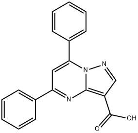 5,7-二(苯基)-3-吡唑[1,5-A]嘧啶羧酸 结构式