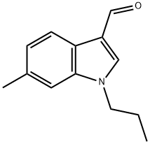 6-甲基-1-丙基-1H-吲哚-3-甲醛 结构式