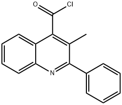 3-甲基-2-苯基-4-喹啉甲酰氯 结构式