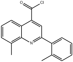 8-甲基-2-(2-甲基苯基)喹啉-4-甲酰氯 结构式