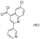 6-氯-2-吡啶-3-基喹啉-4-甲酰氯盐酸盐 结构式