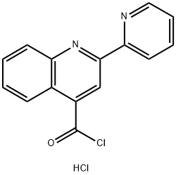 2-吡啶-2-基喹啉-4-甲酰氯盐酸盐 结构式