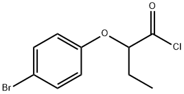 2-(4-溴苯氧基)丁酰氯化物 结构式