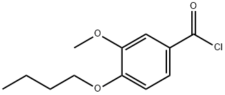 4-丁氧基-3-甲氧基-苯甲酰氯 结构式