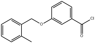 3-[(2-甲苄基)氧基]苯甲酰氯 结构式