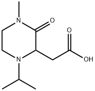 2-(1-Isopropyl-4-methyl-3-oxo-2-piperazinyl)-acetic acid 结构式