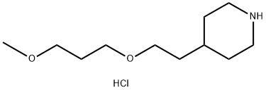 3-Methoxypropyl 2-(4-piperidinyl)ethyl etherhydrochloride 结构式