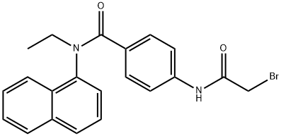 4-[(2-Bromoacetyl)amino]-N-ethyl-N-(1-naphthyl)-benzamide 结构式