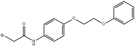 2-Bromo-N-[4-(2-phenoxyethoxy)phenyl]acetamide 结构式