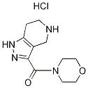 4-Morpholinyl(4,5,6,7-tetrahydro-1H-pyrazolo-[4,3-c]pyridin-3-yl)methanone hydrochloride 结构式