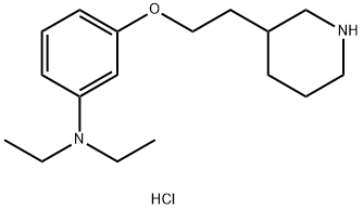 N,N-Diethyl-3-[2-(3-piperidinyl)ethoxy]anilinehydrochloride 结构式