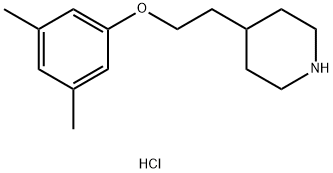 4-[2-(3,5-Dimethylphenoxy)ethyl]piperidinehydrochloride 结构式