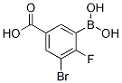 2-氟-3-溴-5-羧基苯基硼酸 结构式