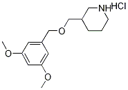 3,5-Dimethoxybenzyl 3-piperidinylmethyl etherhydrochloride 结构式