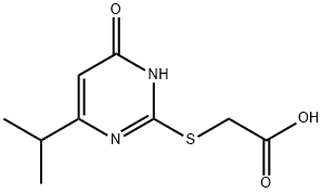 (4-异丙基-6-羰基-1,6-二氢-嘧啶-2-基磺酰基)-乙酸 结构式