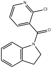 1-(2-氯吡啶-3-羰基)-2,3-二氢-1H-吲哚 结构式