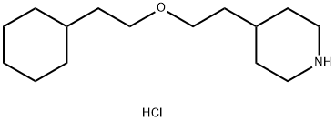 4-[2-(2-Cyclohexylethoxy)ethyl]piperidinehydrochloride 结构式