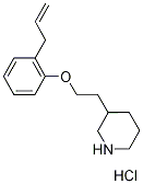 3-[2-(2-Allylphenoxy)ethyl]piperidinehydrochloride 结构式