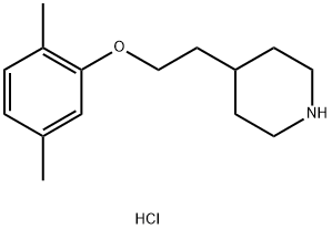 4-[2-(2,5-Dimethylphenoxy)ethyl]piperidinehydrochloride 结构式
