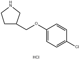 3-[(4-Chlorophenoxy)methyl]pyrrolidinehydrochloride 结构式