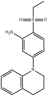 5-[3,4-Dihydro-1(2H)-quinolinyl]-2-(ethylsulfonyl)aniline 结构式