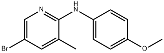 5-Bromo-N-(4-methoxyphenyl)-3-methyl-2-pyridinamine 结构式