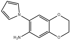 7-(1H-吡咯-1-基)-2,3-二氢苯并[B][1,4]二恶英-6-胺 结构式