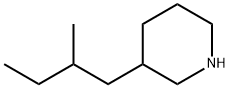 3-(2-Methylbutyl)piperidine 结构式