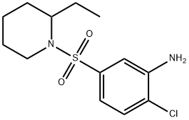 2-Chloro-5-[(2-ethyl-1-piperidinyl)sulfonyl]-aniline 结构式